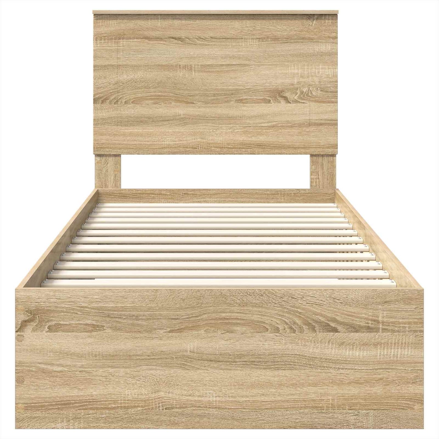 Bed Frame with Drawer Sonoma Oak 100 x 200 cm Engineered Wood
