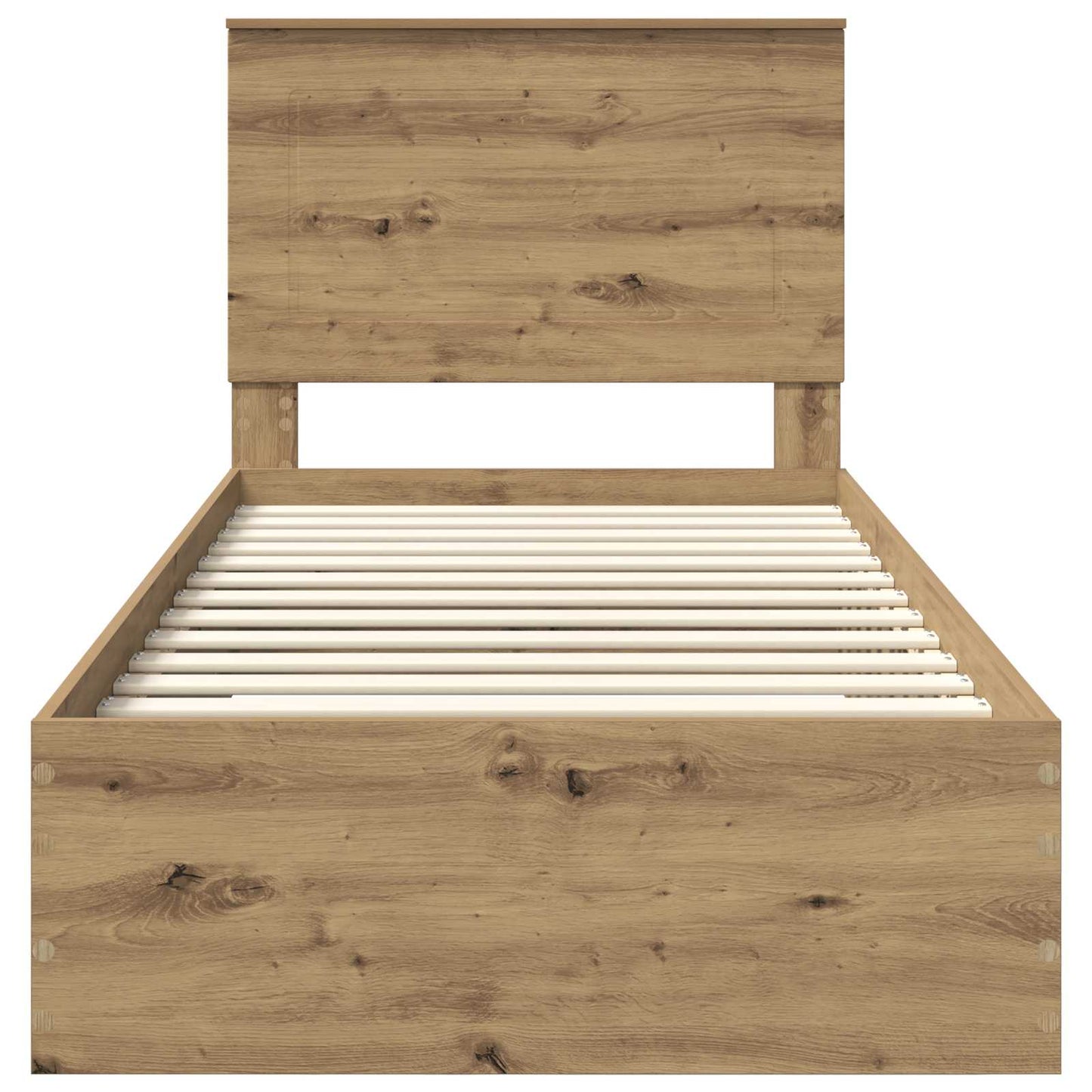 Bed Frame with Drawer Artisan Oak 90 x 190 cm Engineered Wood