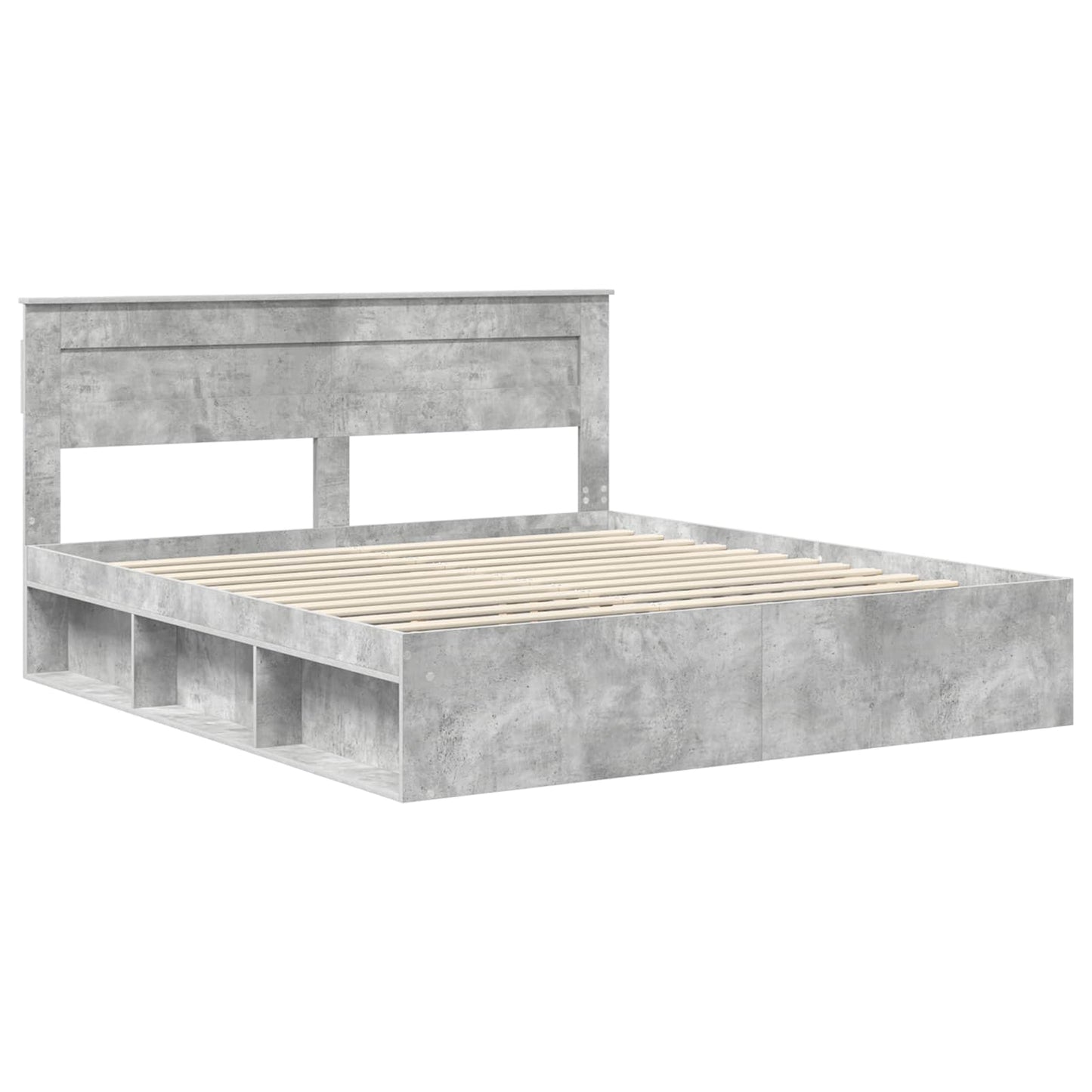 Bed Frame with Headboard Concerte 180 x 200 cm Solid Pine Wood