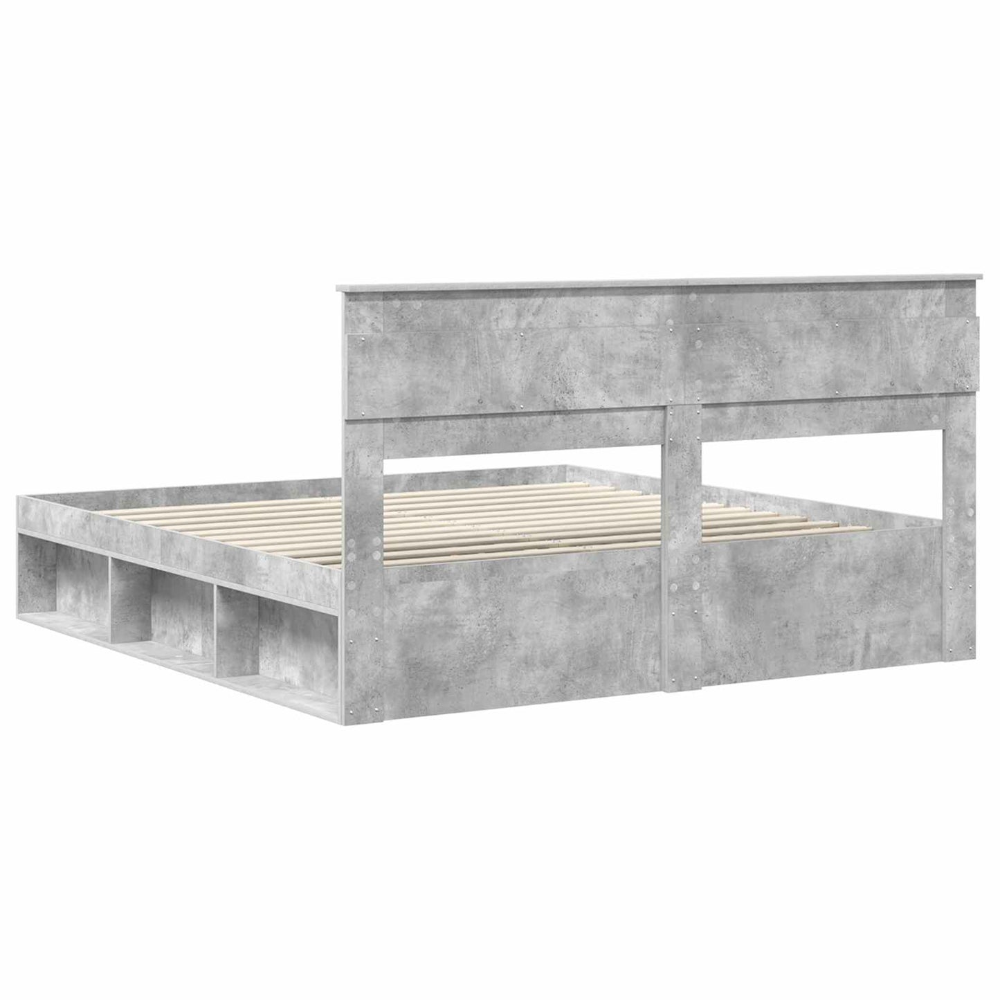 Bed Frame with Headboard Concerte 180 x 200 cm Solid Pine Wood