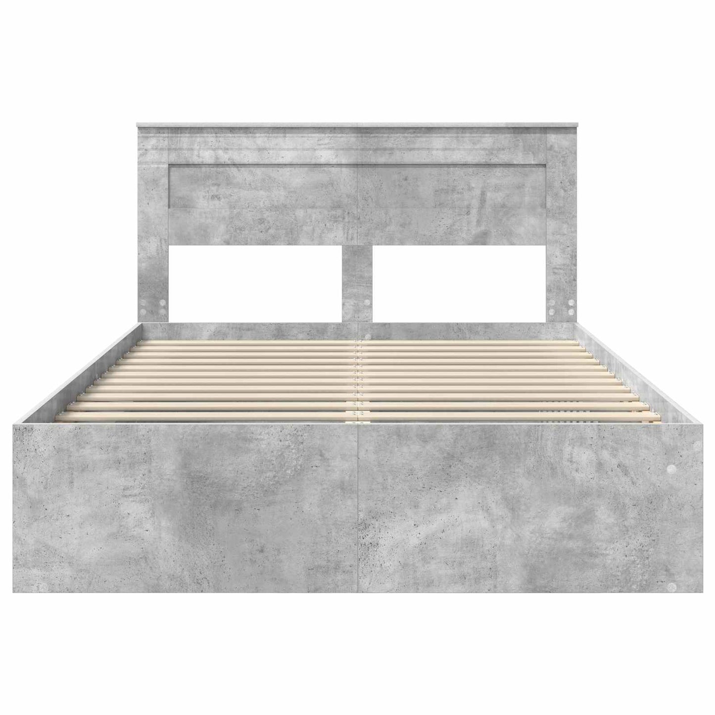 Bed Frame with Headboard Concerte 140 x 190 cm Solid Pine Wood