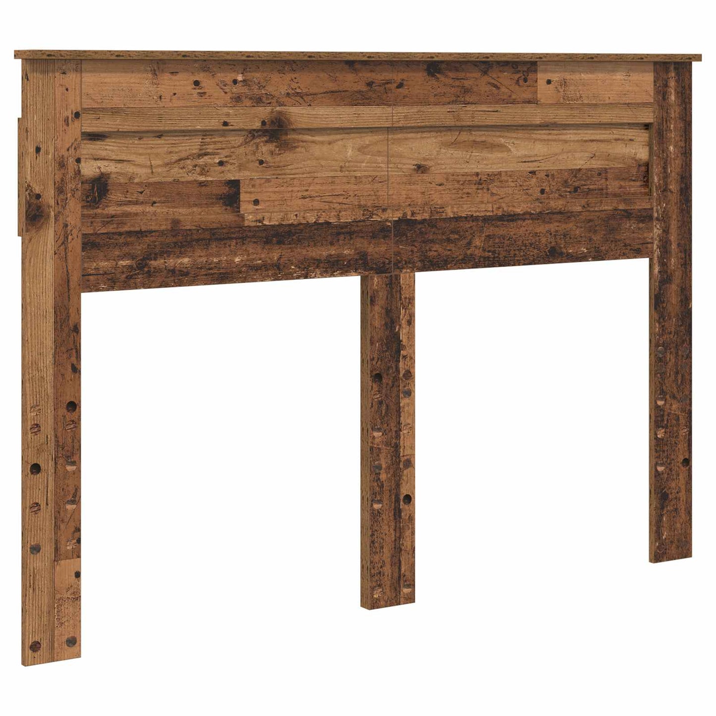 Bed Frame with Headboard Old Wood 140 x 190 cm Solid Pine Wood