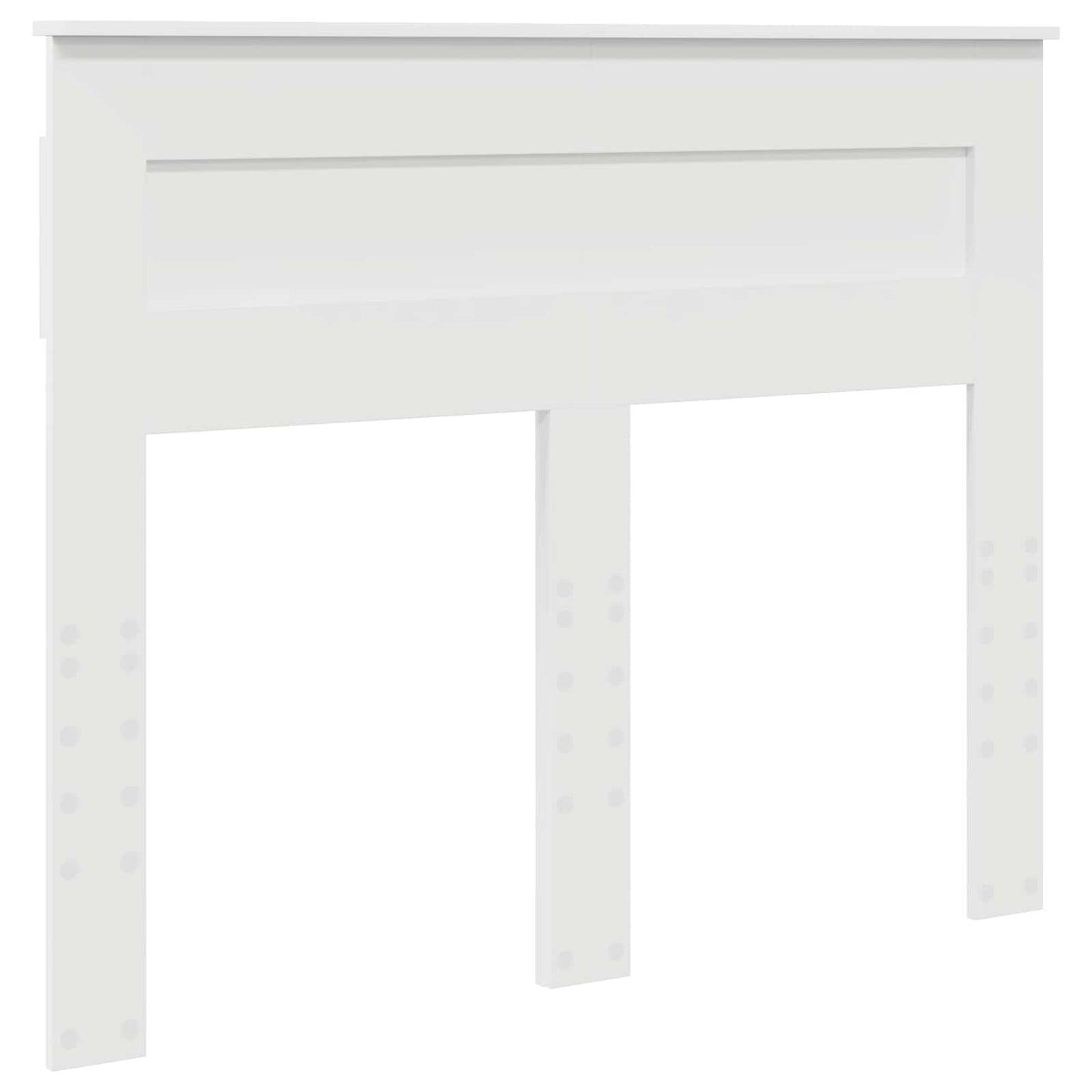 Bed Frame with Headboard White 120 x 200 cm Solid Pine Wood