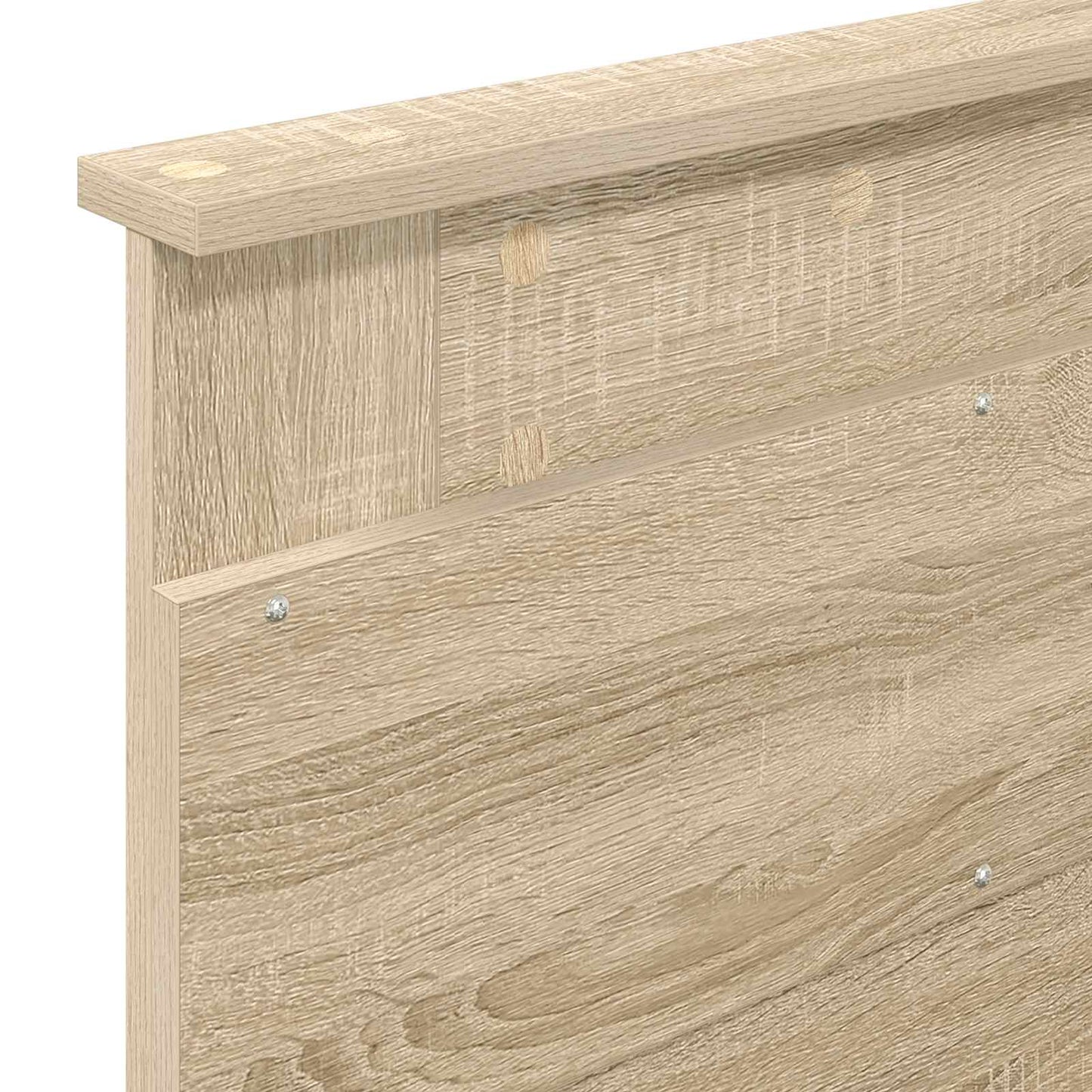 Bed Frame with Headboard Sonoma 100 x 200 cm Solid Pine Wood