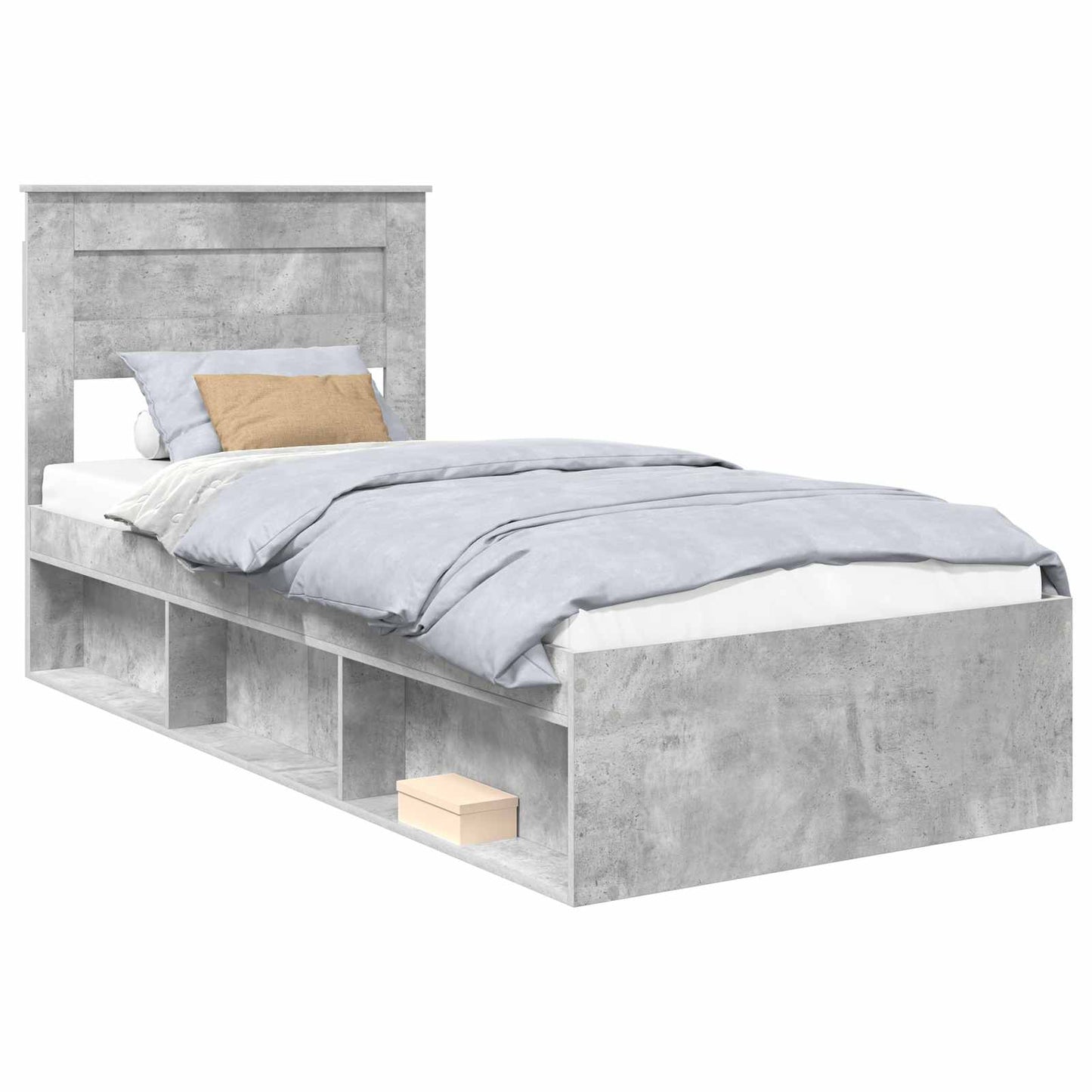 Bed Frame with Headboard Concerte 90 x 200 cm Solid Pine Wood