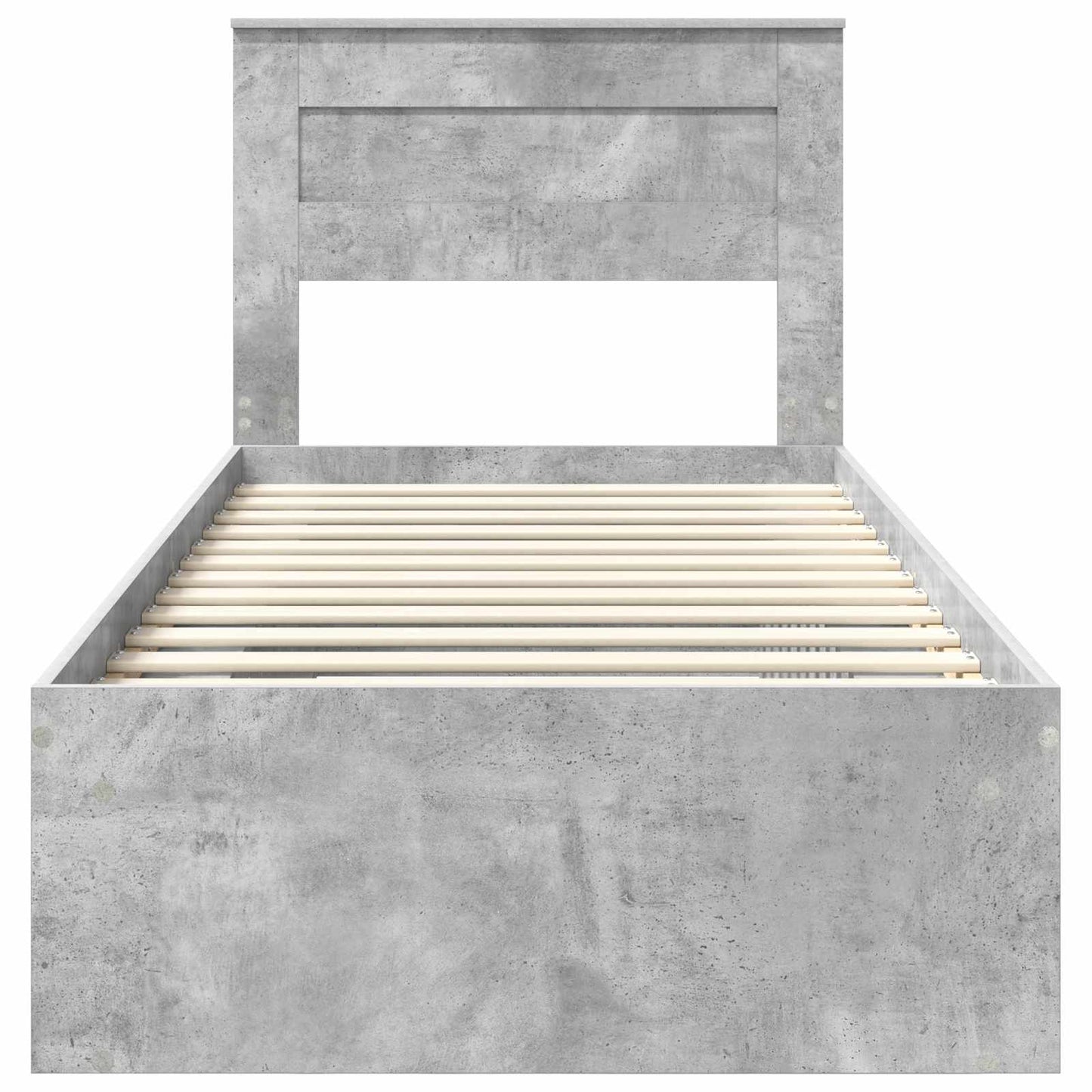 Bed Frame Concerte Grey 75 x 190 cm Solid Pine Wood