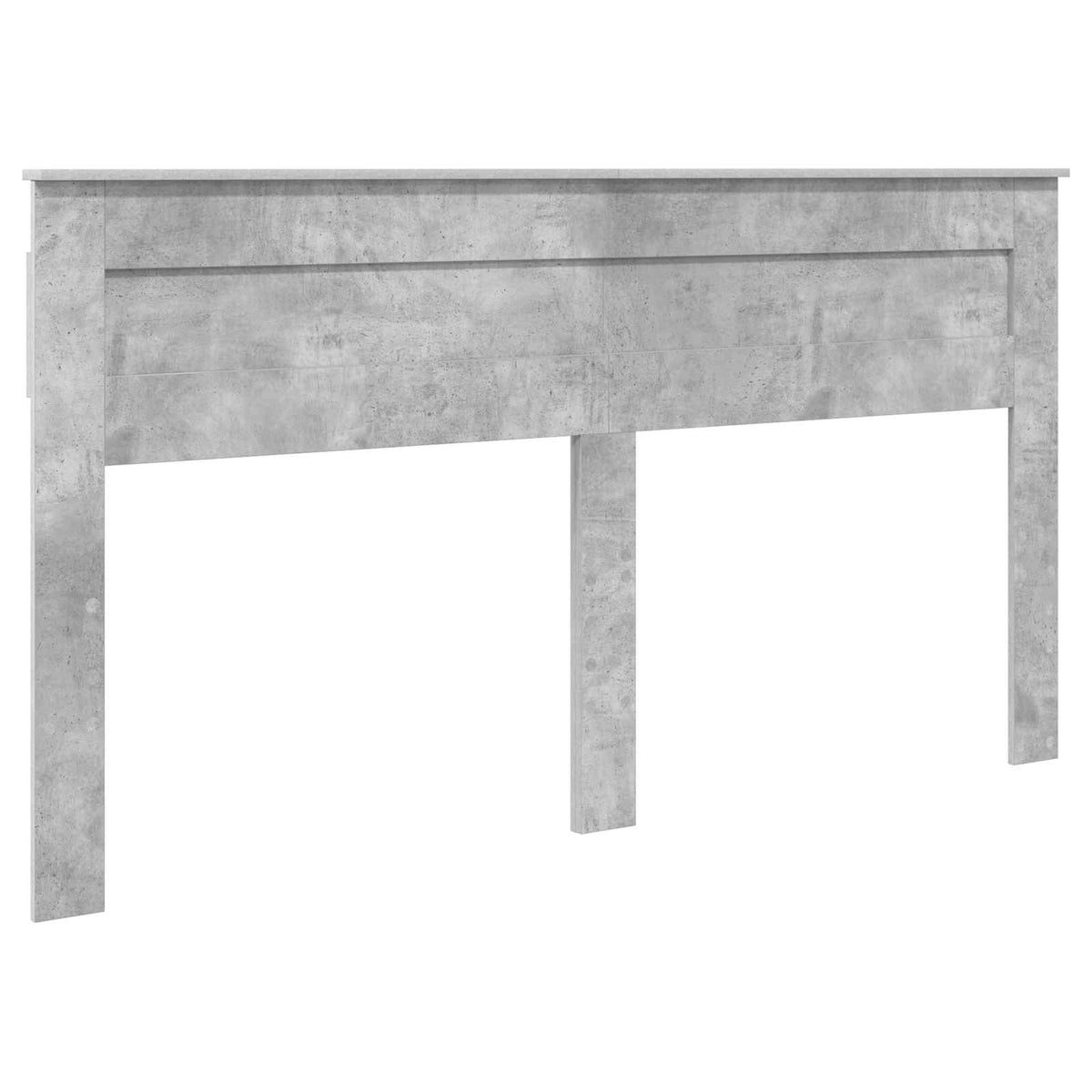 Bed Frame with Drawer Concrete Grey 200 x 200 cm Engineer Wood