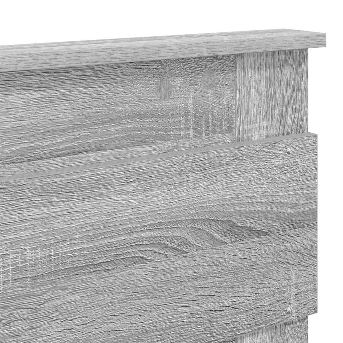 Bed Frame with Drawer Grey Sonoma 180 x 200 cm Engineer Wood