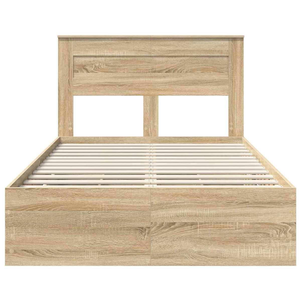 Bed Frame with Drawer Sonoma Oak 120 x 190 cm Engineer Wood