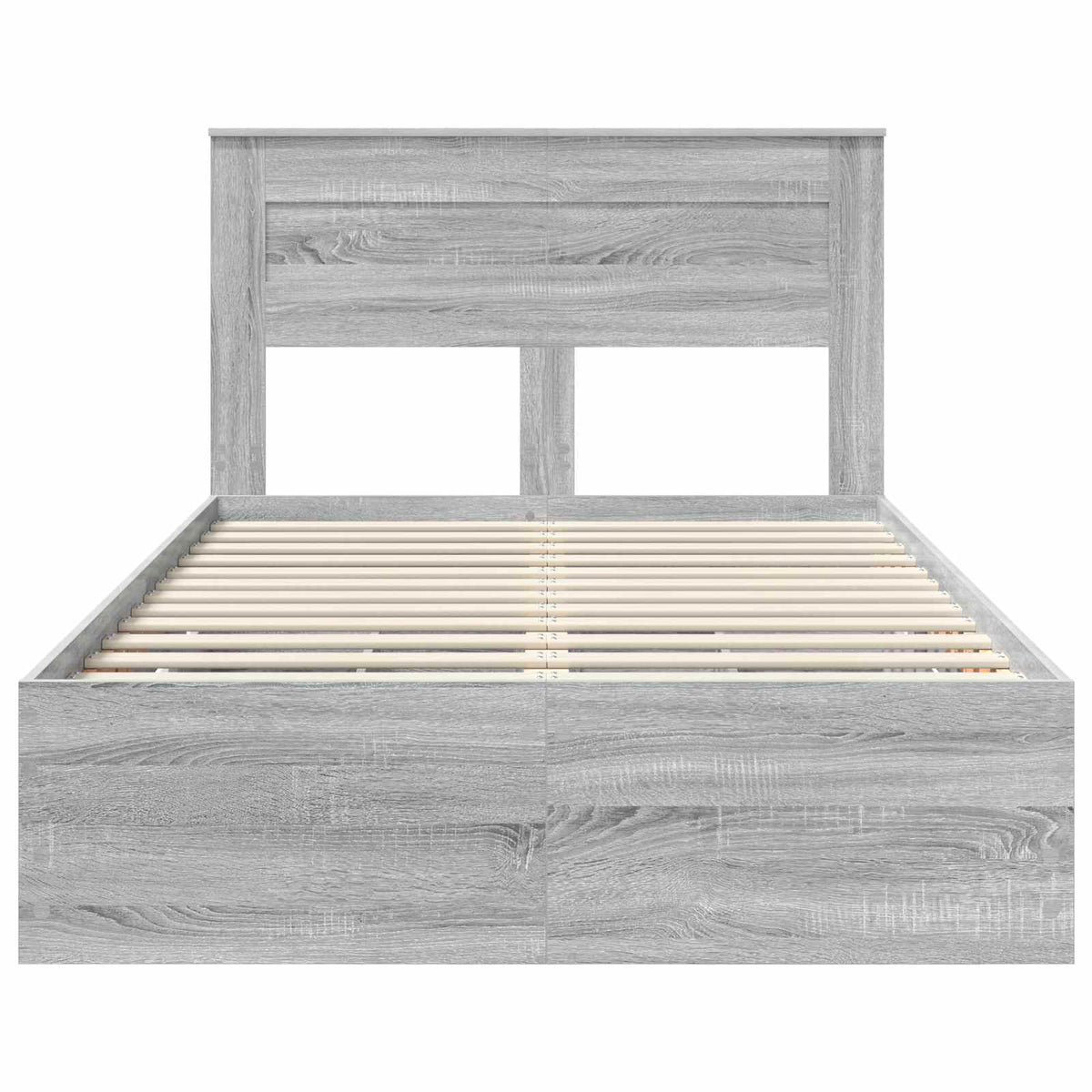 Bed Frame with Drawer Grey Sonoma 120 x 190 cm Engineer Wood