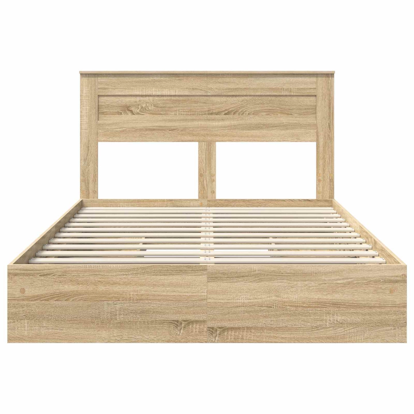 Storage Bed with Drawer Sonoma Oak 160 x 200 cm Engineered Wood