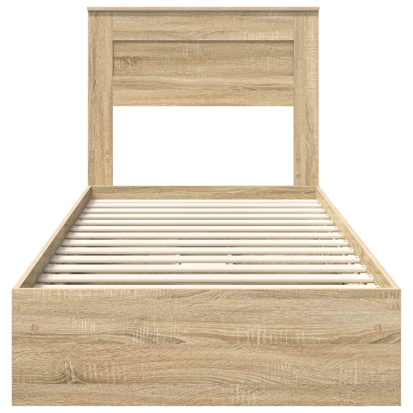 Storage Bed with Drawer Sonoma Oak 75 x 190 cm Engineered Wood