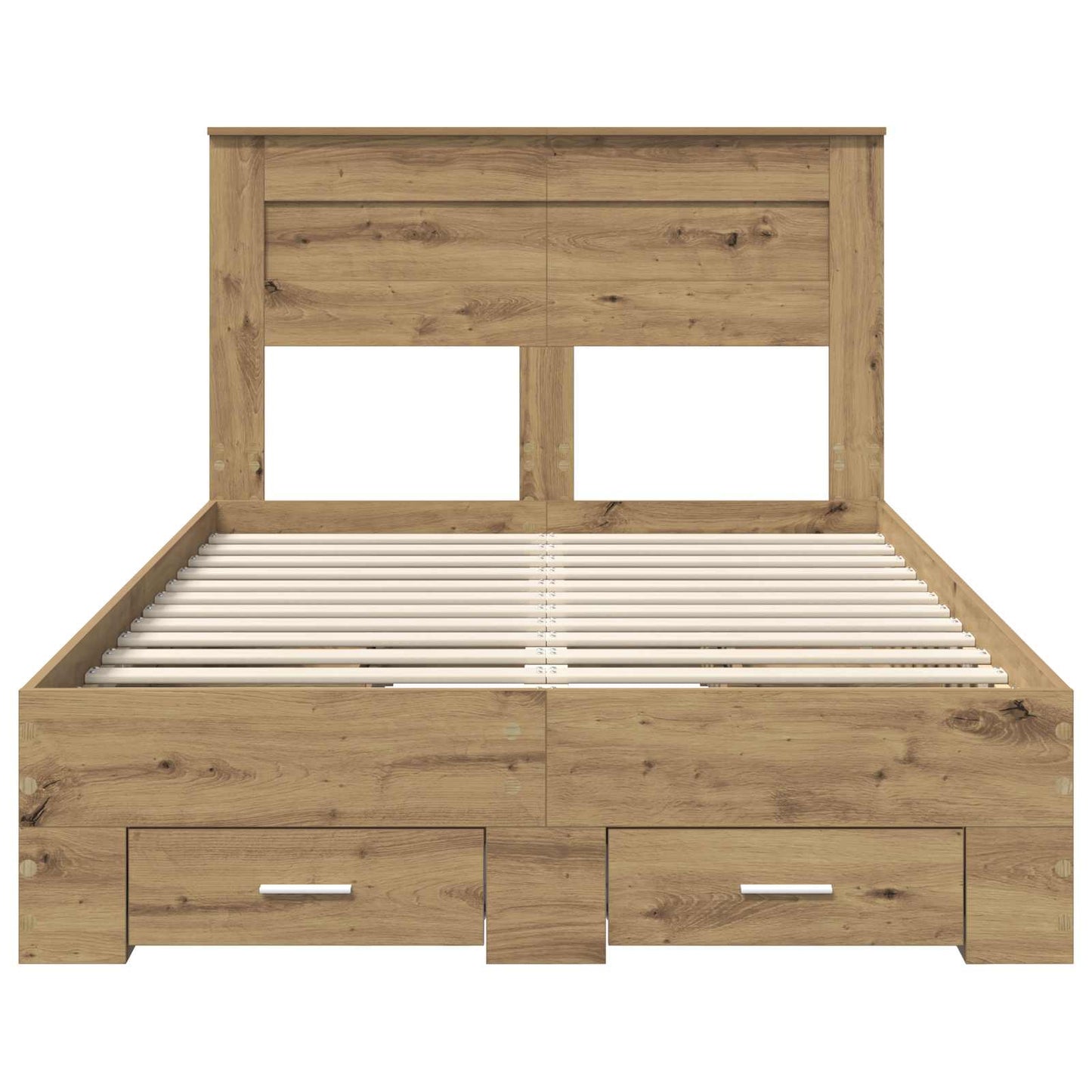 Bed Frame with Drawer Artisan Oak 120 x 190 cm Engineered Wood