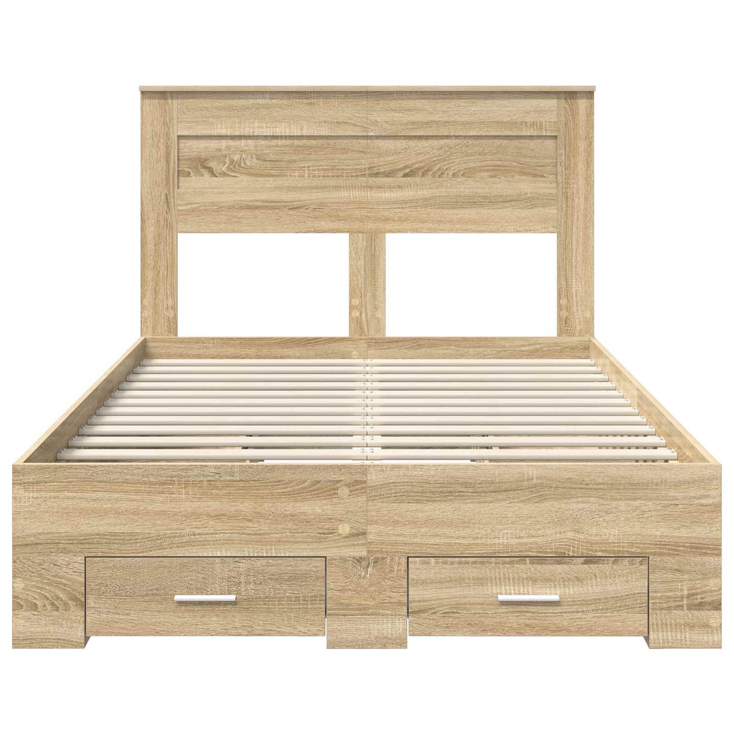 Bed Frame with Drawer Sonoma Oak 120 x 200 cm Engineered Wood