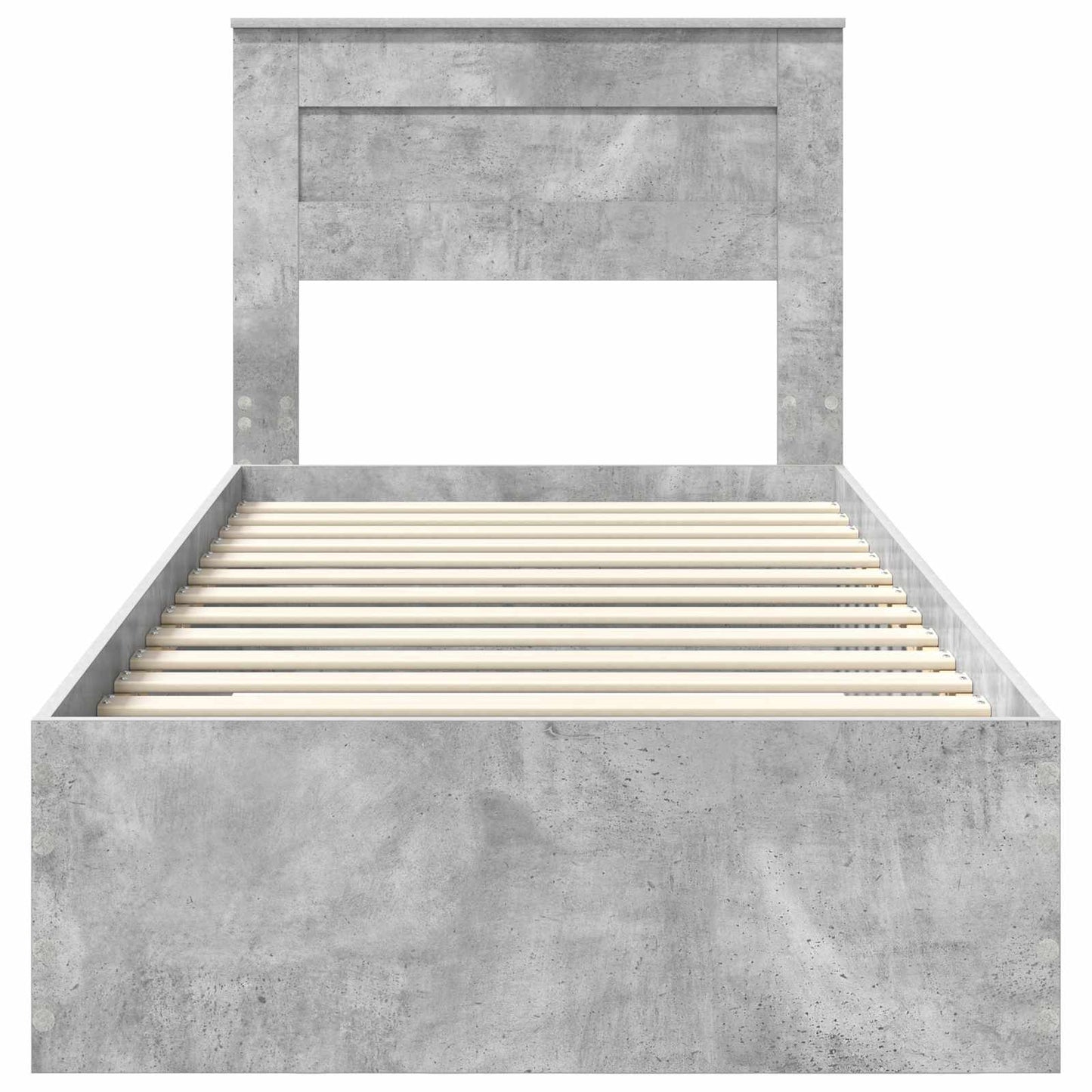 Bed Frame Concrete Grey 100 x 200 cm Engineered Wood