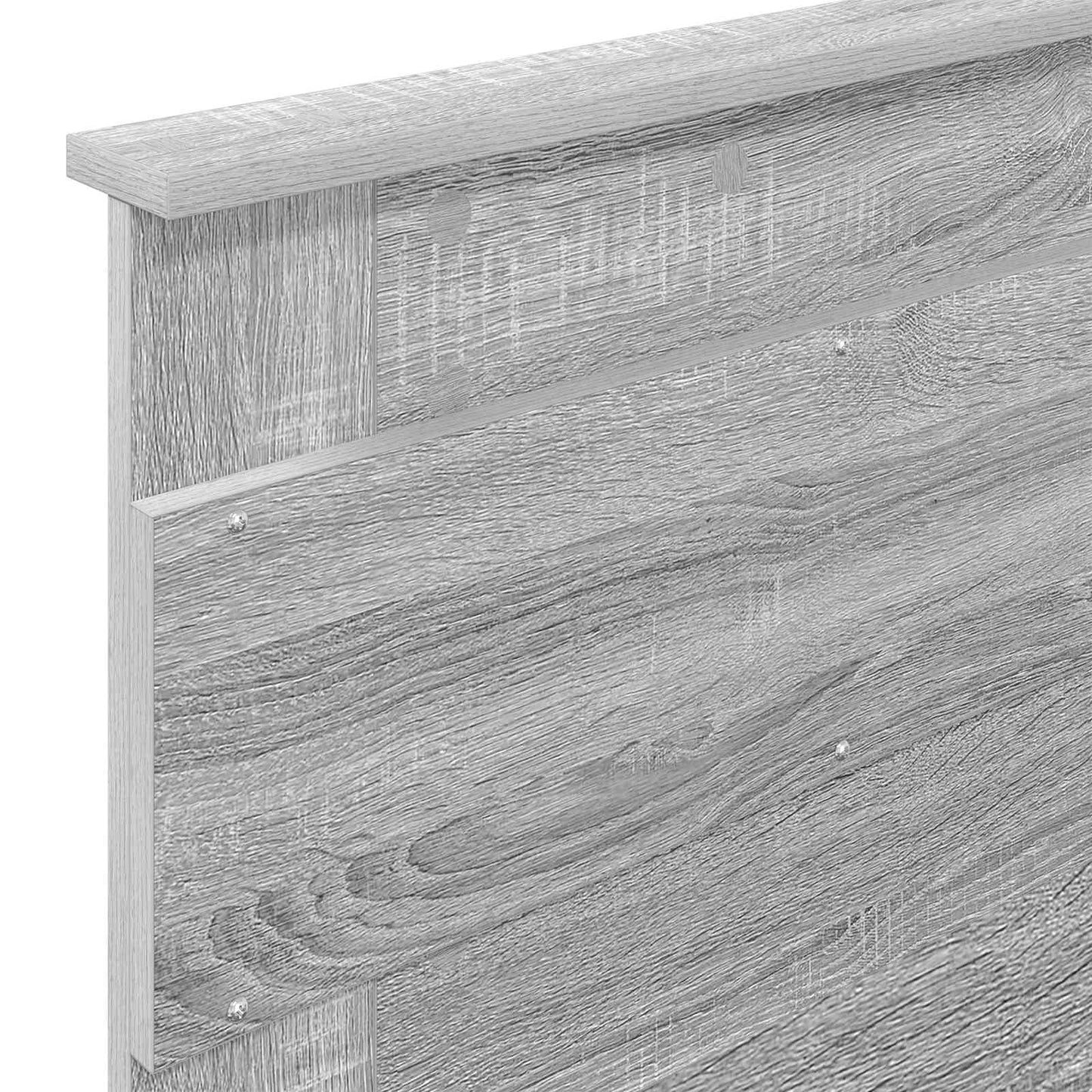 Bed Frame with Drawer Grey Sonoma 100 x 200 cm Engineered Wood