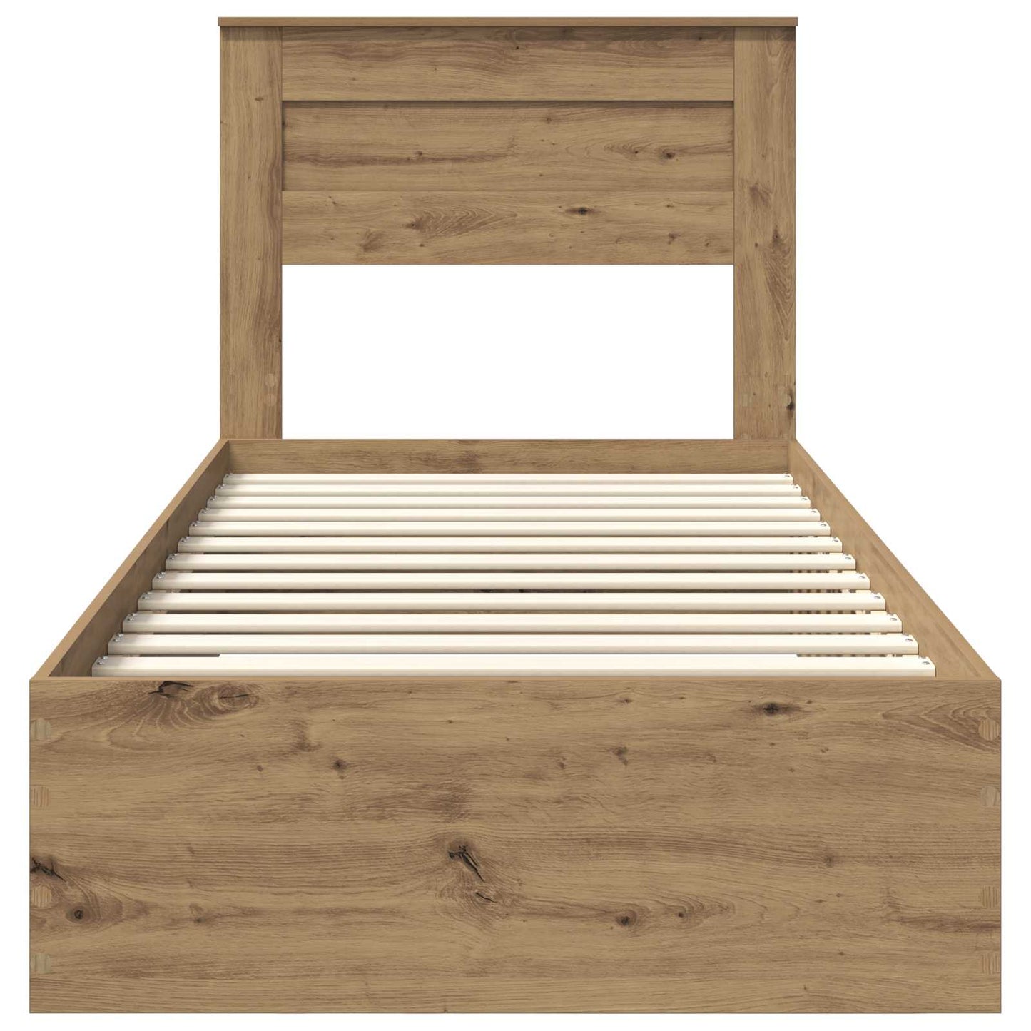 Bed Frame with Drawer Artisan Oak 90 x 190 cm Engineered Wood