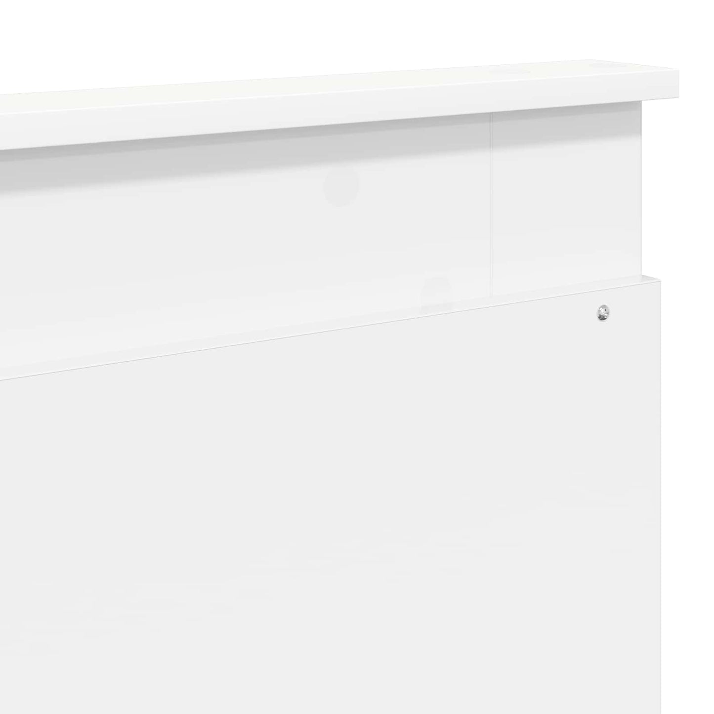 Bed Frame with Headboard White 200 x 200 cm Solid Pine Wood