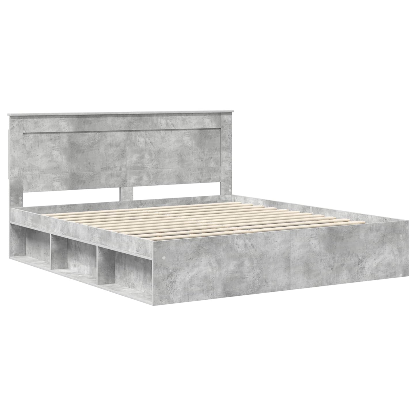 Bed Frame with Headboard Concerte 180 x 200 cm Solid Pine Wood