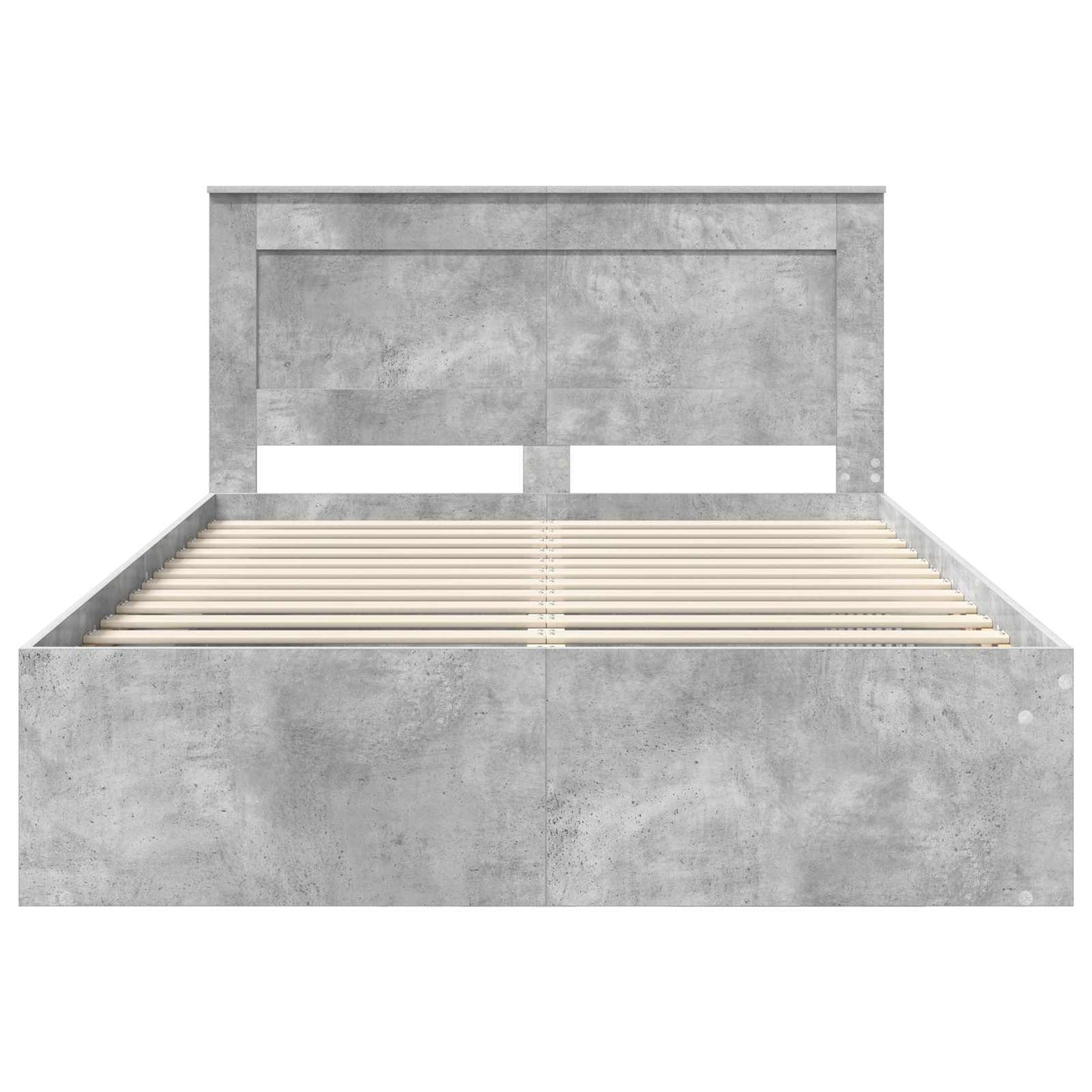 Bed Frame Concerte Grey 150 x 200 cm Solid Pine Wood