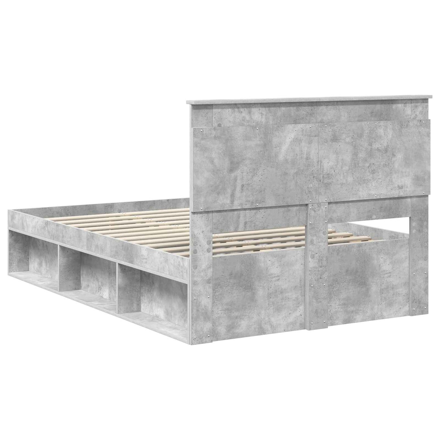 Bed Frame with Headboard Concerte 120 x 190 cm Solid Pine Wood