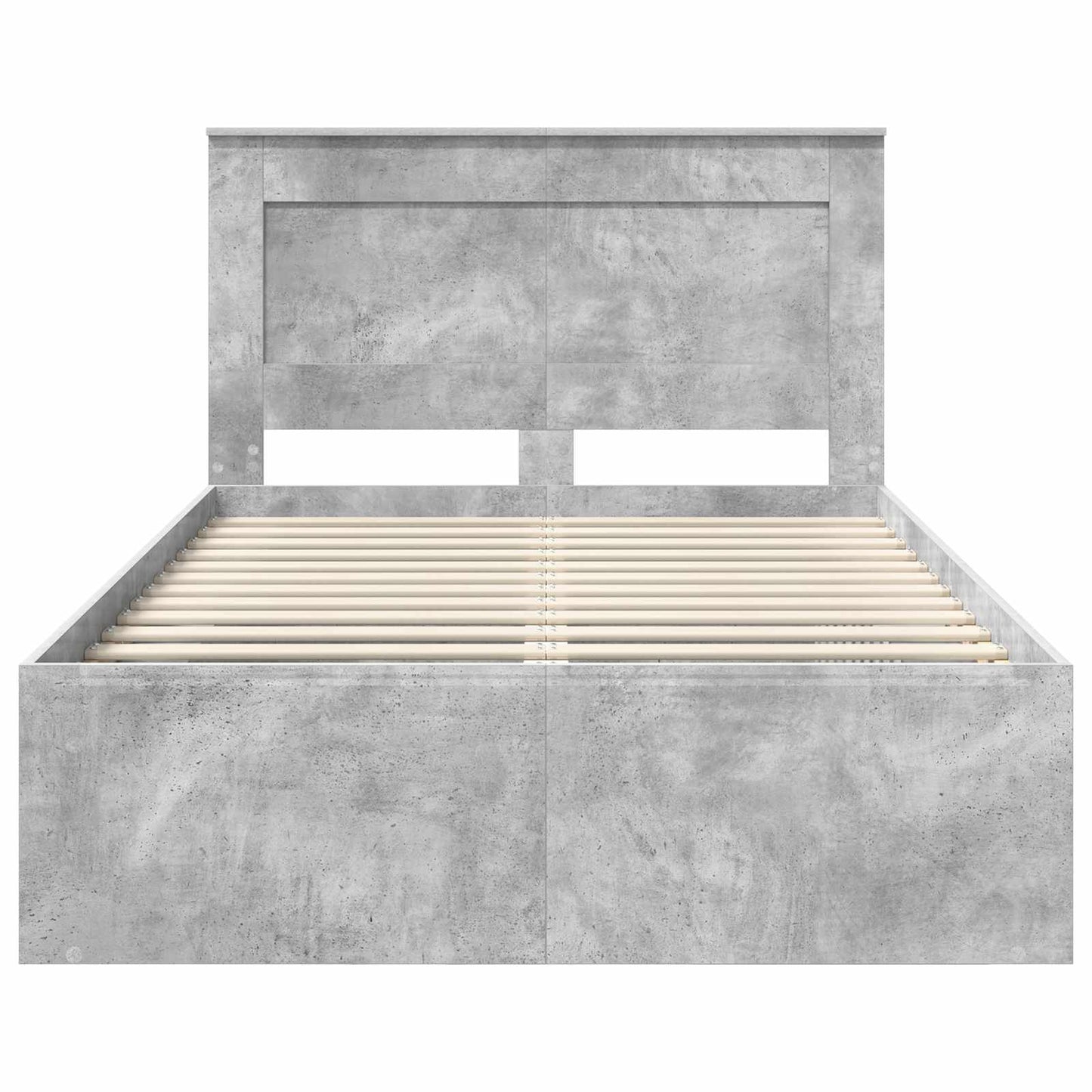 Bed Frame with Headboard Concerte 120 x 190 cm Solid Pine Wood