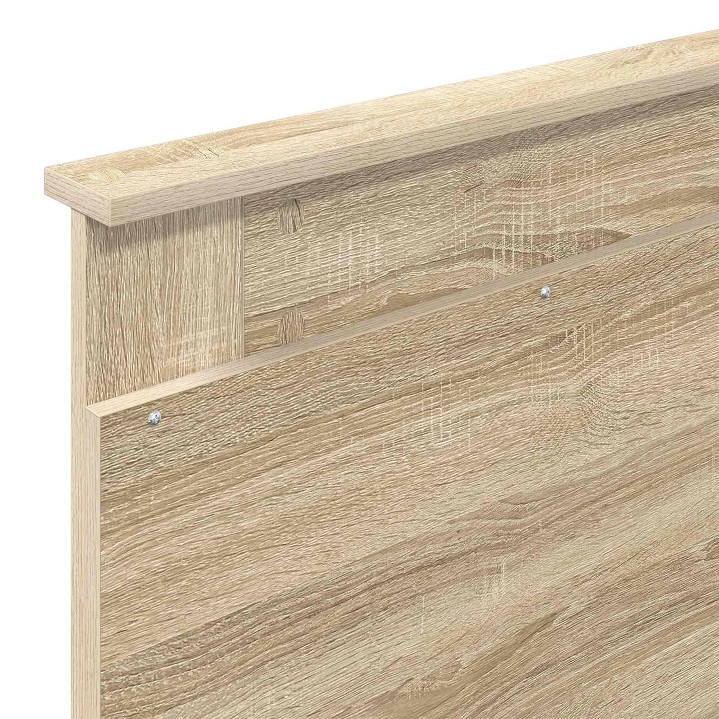 Bed Frame with Headboard Sonoma 100 x 200 cm Solid Pine Wood
