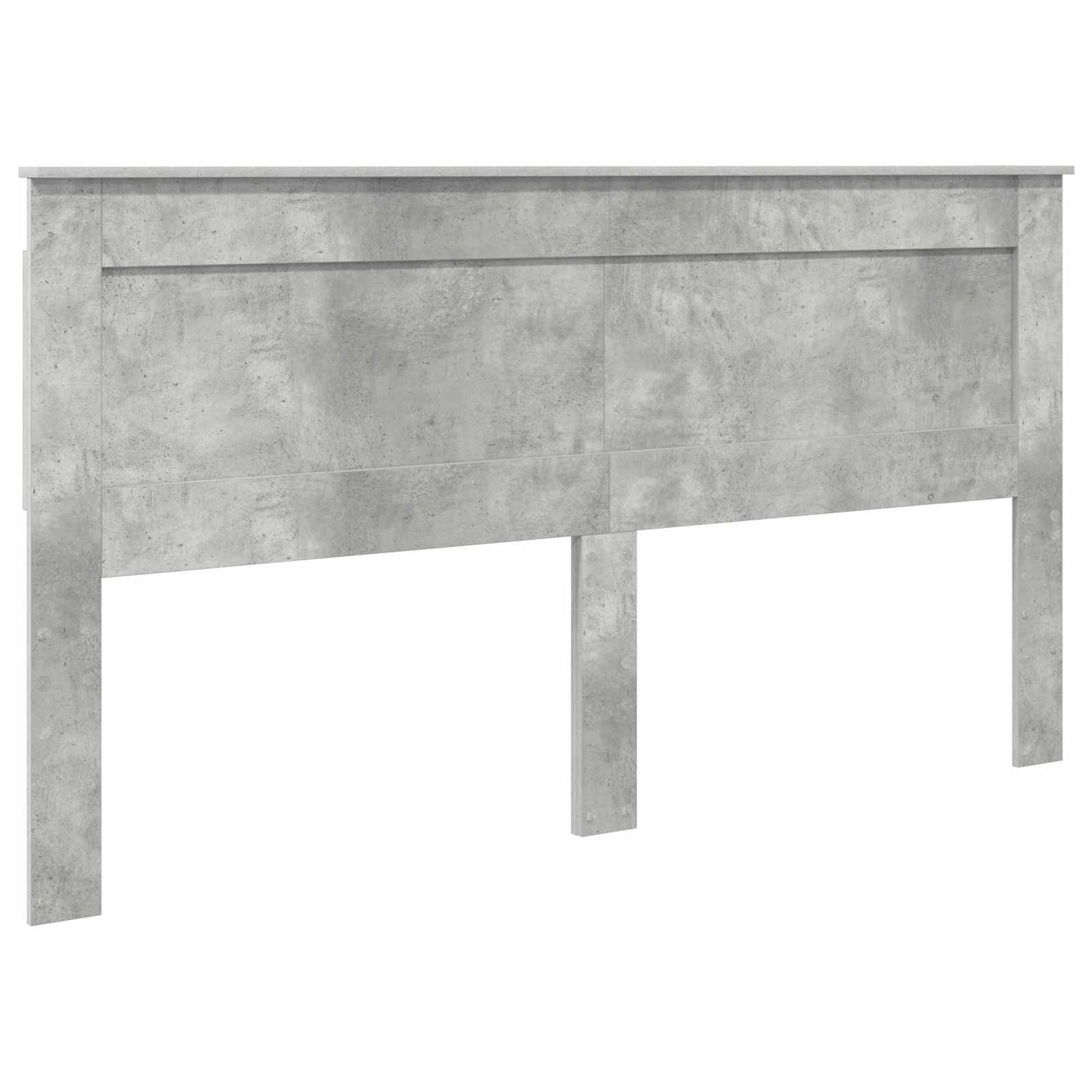 Storage Bed Concrete Grey 200 x 200 cm Engineered Wood