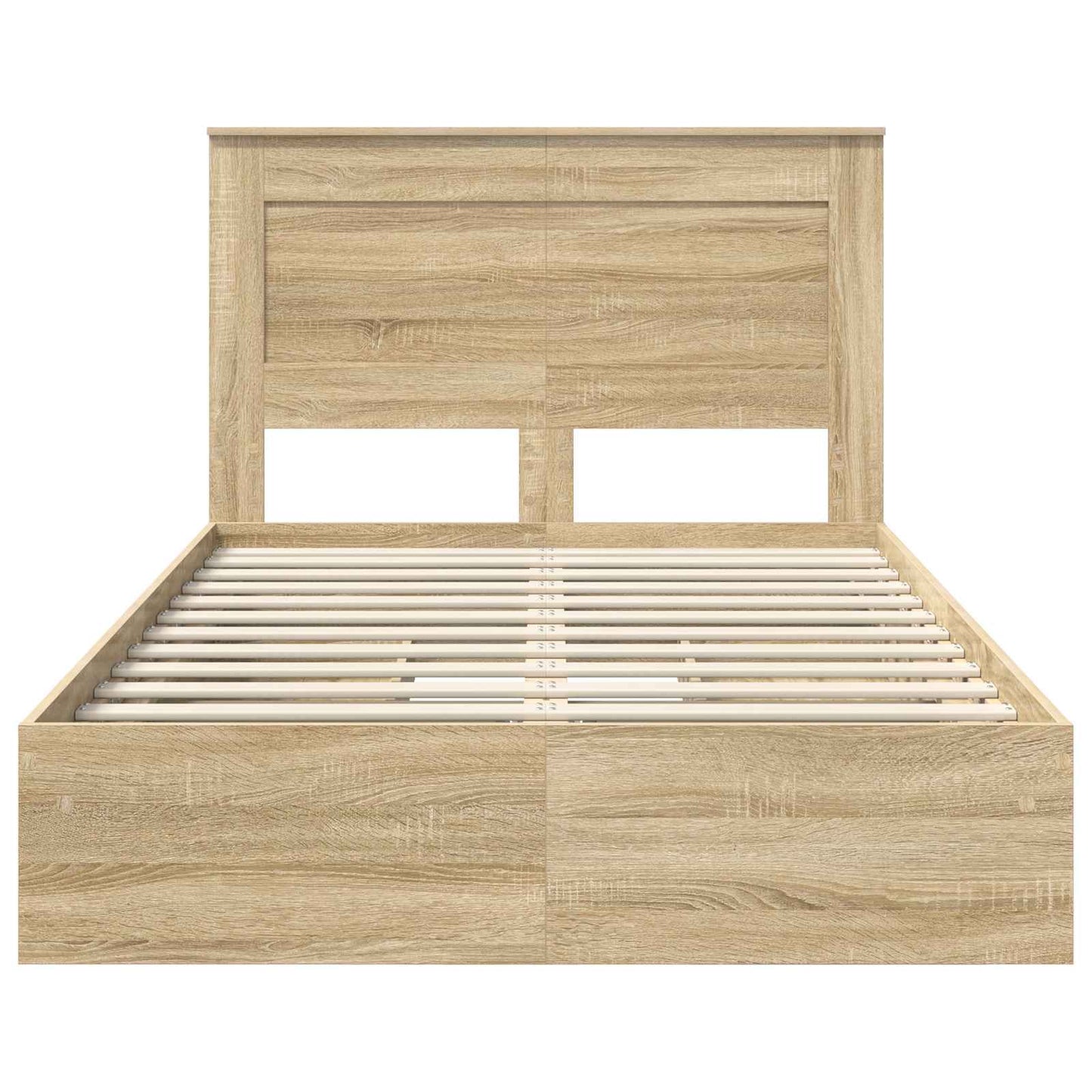 Storage Bed with Drawer Sonoma Oak 120 x 200 cm Engineered Wood