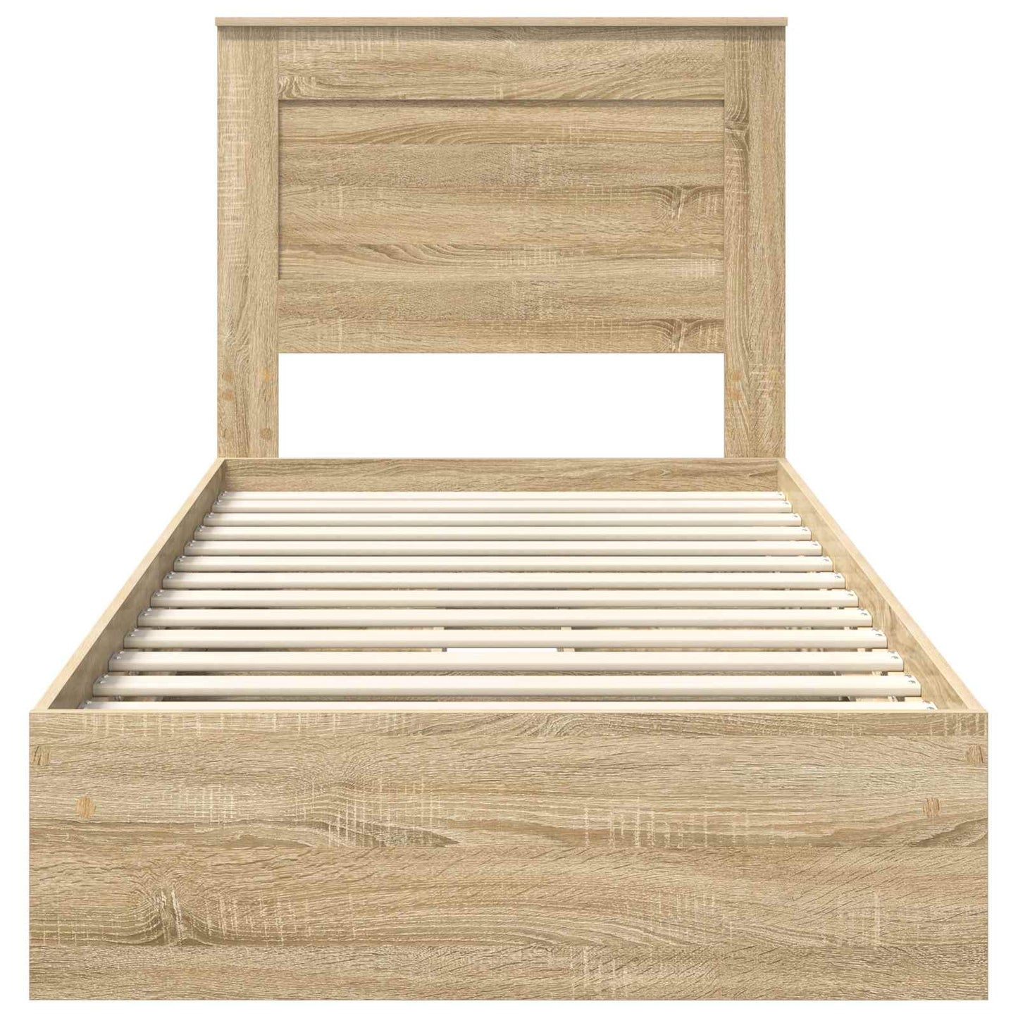 Storage Bed with Drawer Sonoma Oak 75 x 190 cm Engineered Wood