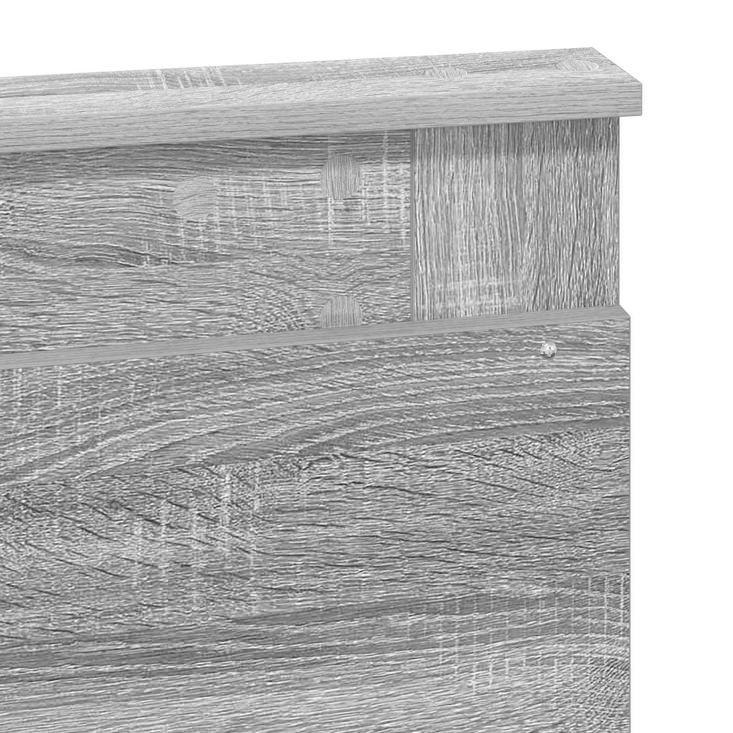 Bed Frame with Drawer with Headboard Manual Engineered Wood