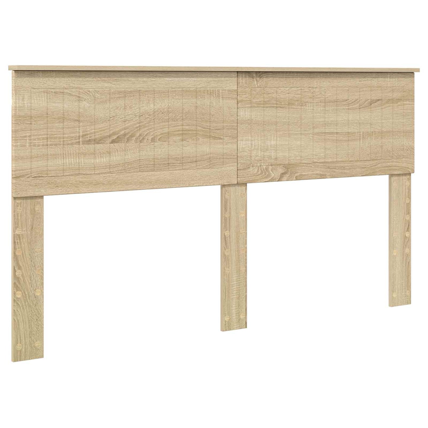 Bed Frame with Headboard Sonoma 160 x 200 cm Solid Pine Wood