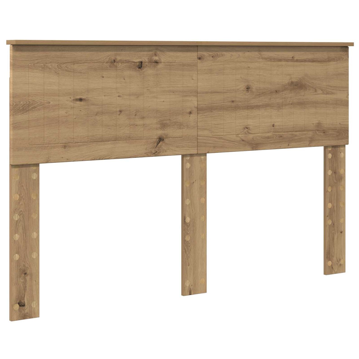 Bed Frame Artisian Oak 140 x 200 cm Solid Pine Wood