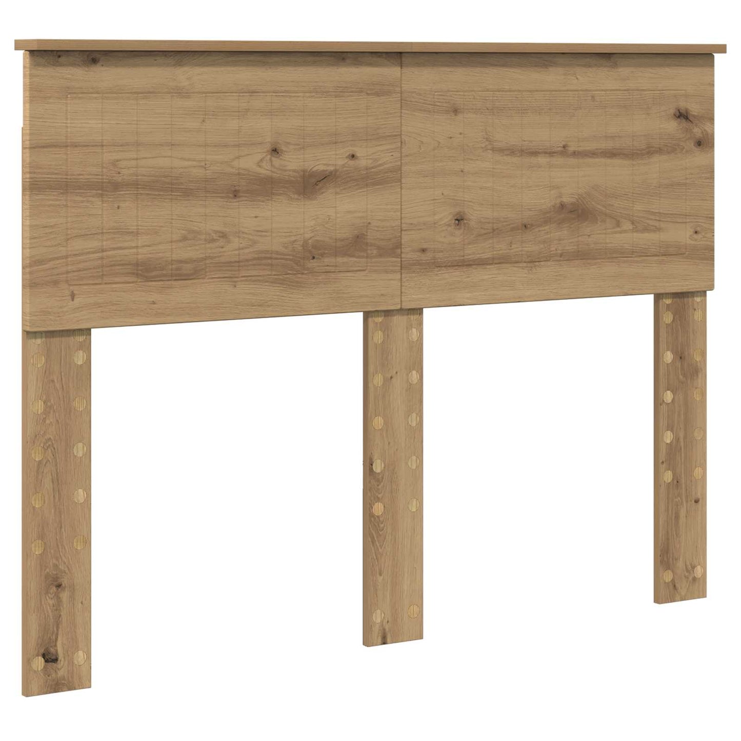 Bed Frame Artisian Oak 135 x 190 cm Solid Pine Wood