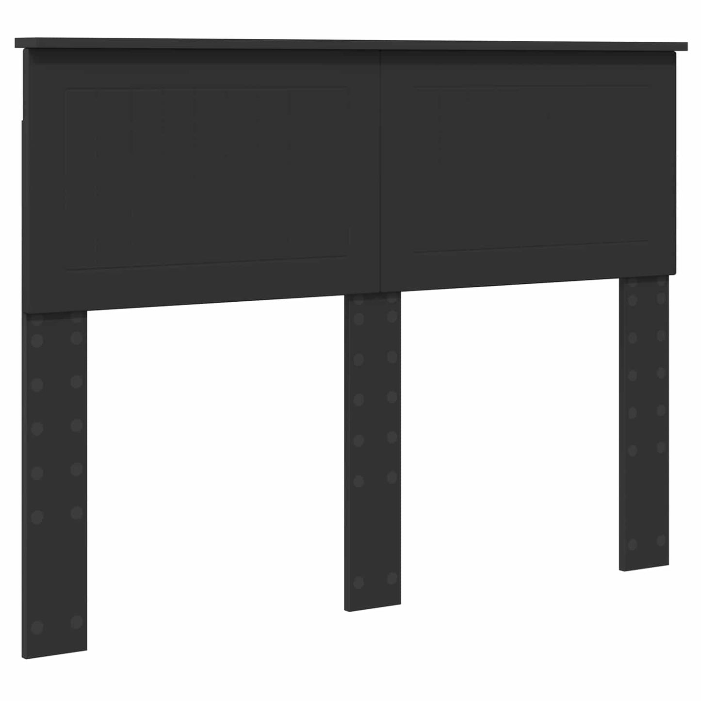 Bed Frame with Headboard Black 120 x 200 cm Solid Pine Wood