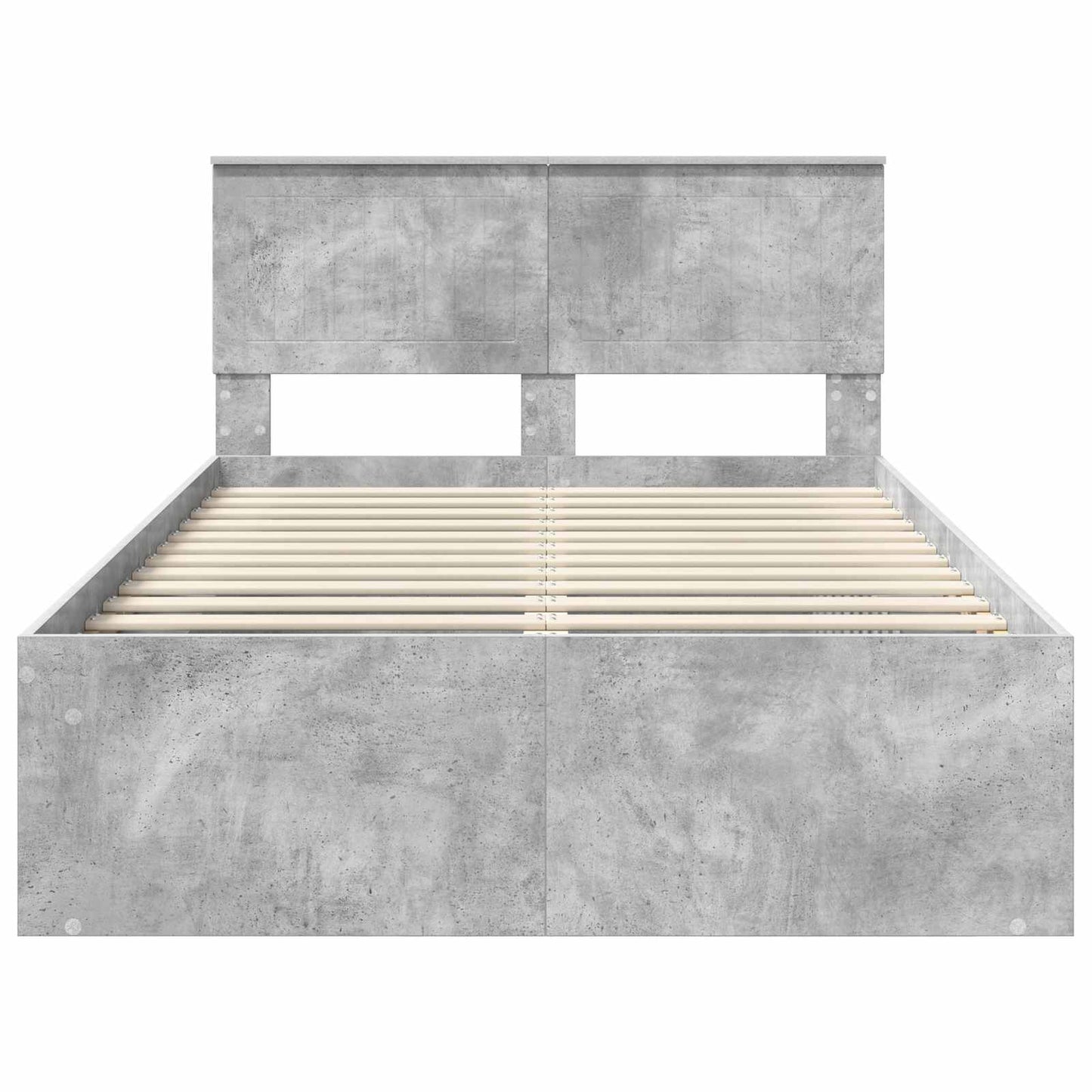 Bed Frame with Headboard Concerte 120 x 190 cm Solid Pine Wood