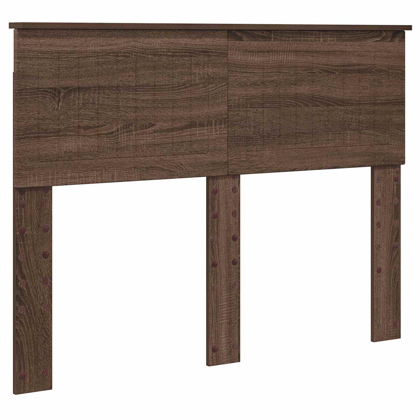 Bed Frame with Headboard Brown Oak 120 x 190 cm Solid Pine Wood