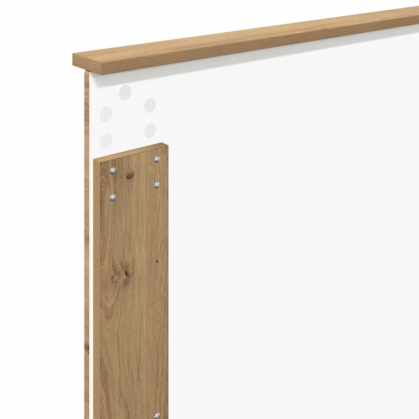 Bed Frame Artisian Oak 100 x 200 cm Solid Pine Wood