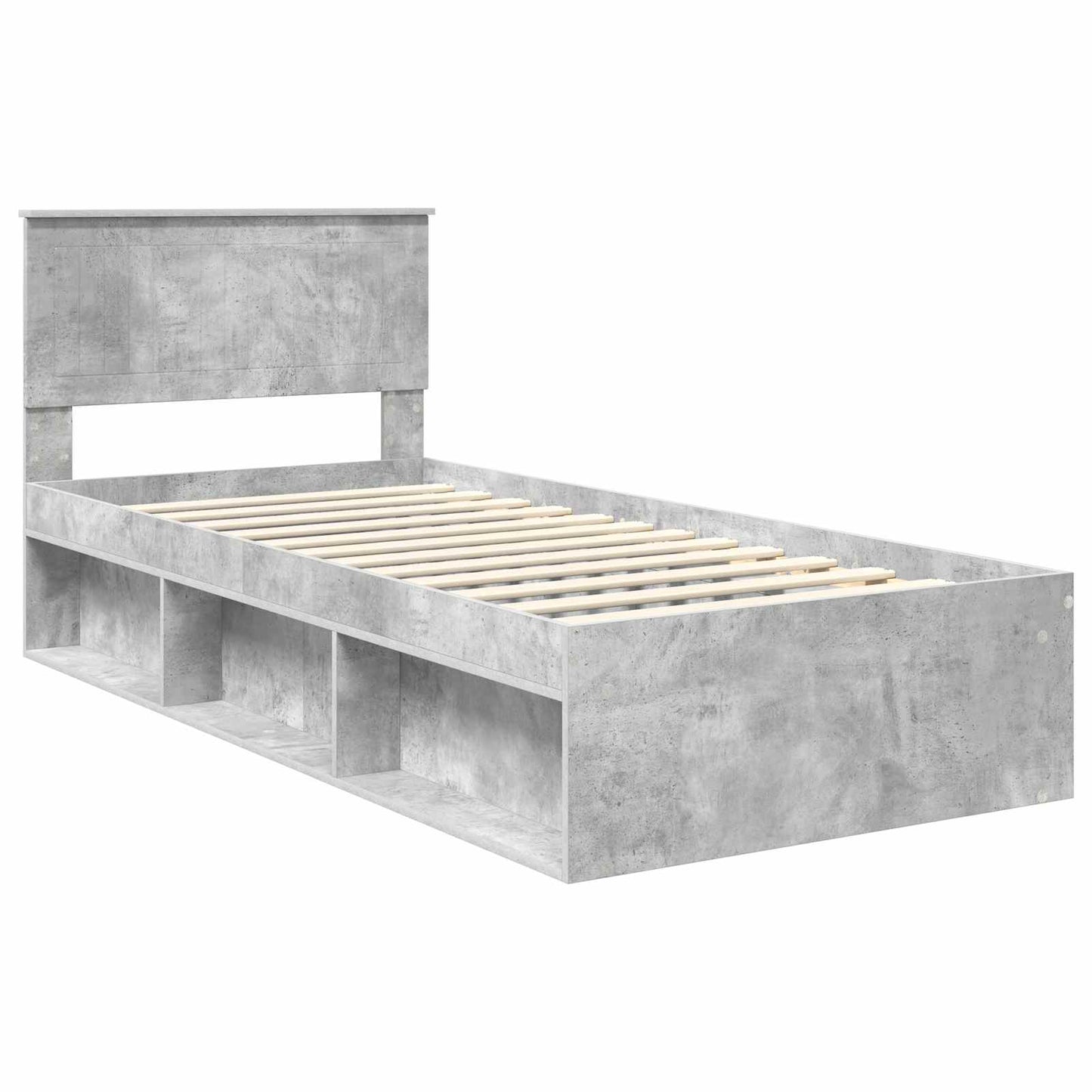 Bed Frame with Headboard Concerte 90 x 200 cm Solid Pine Wood