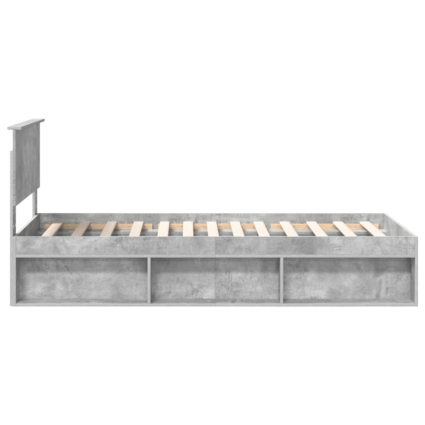 Bed Frame with Headboard Concerte 90 x 200 cm Solid Pine Wood