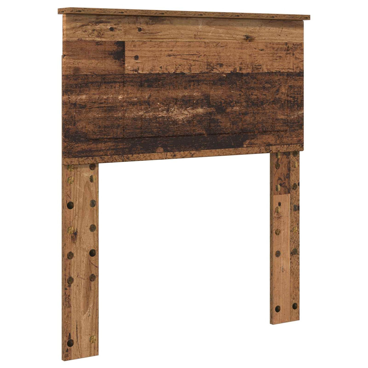 Bed Frame with Headboard Old Wood 75 x 190 cm Solid Pine Wood