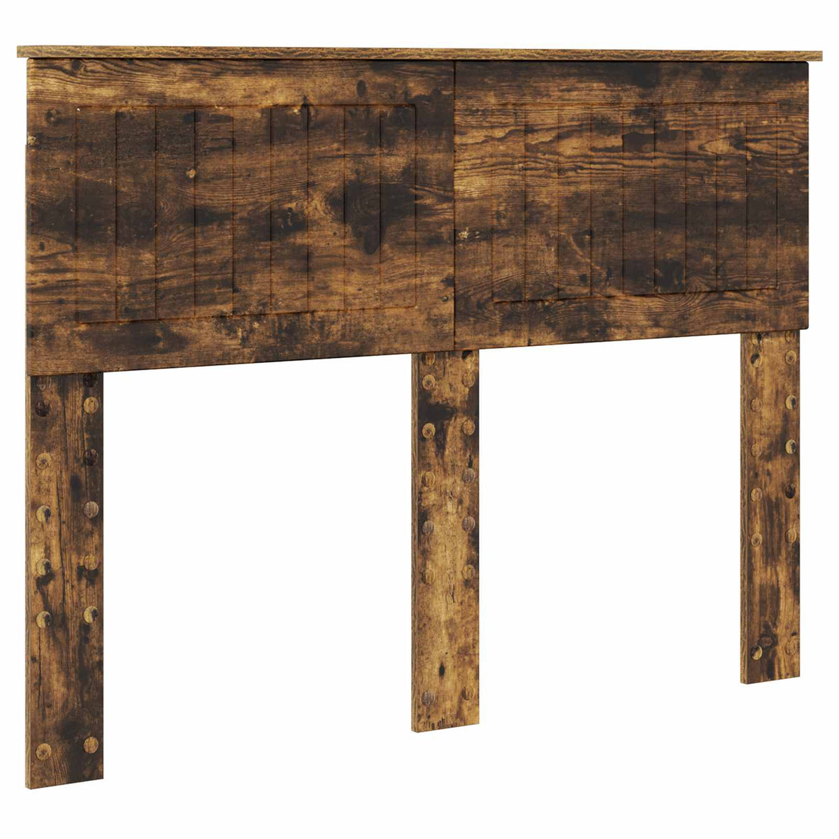Bed Frame with Drawer Smoked Oak 135 x 190 cm Engineer Wood
