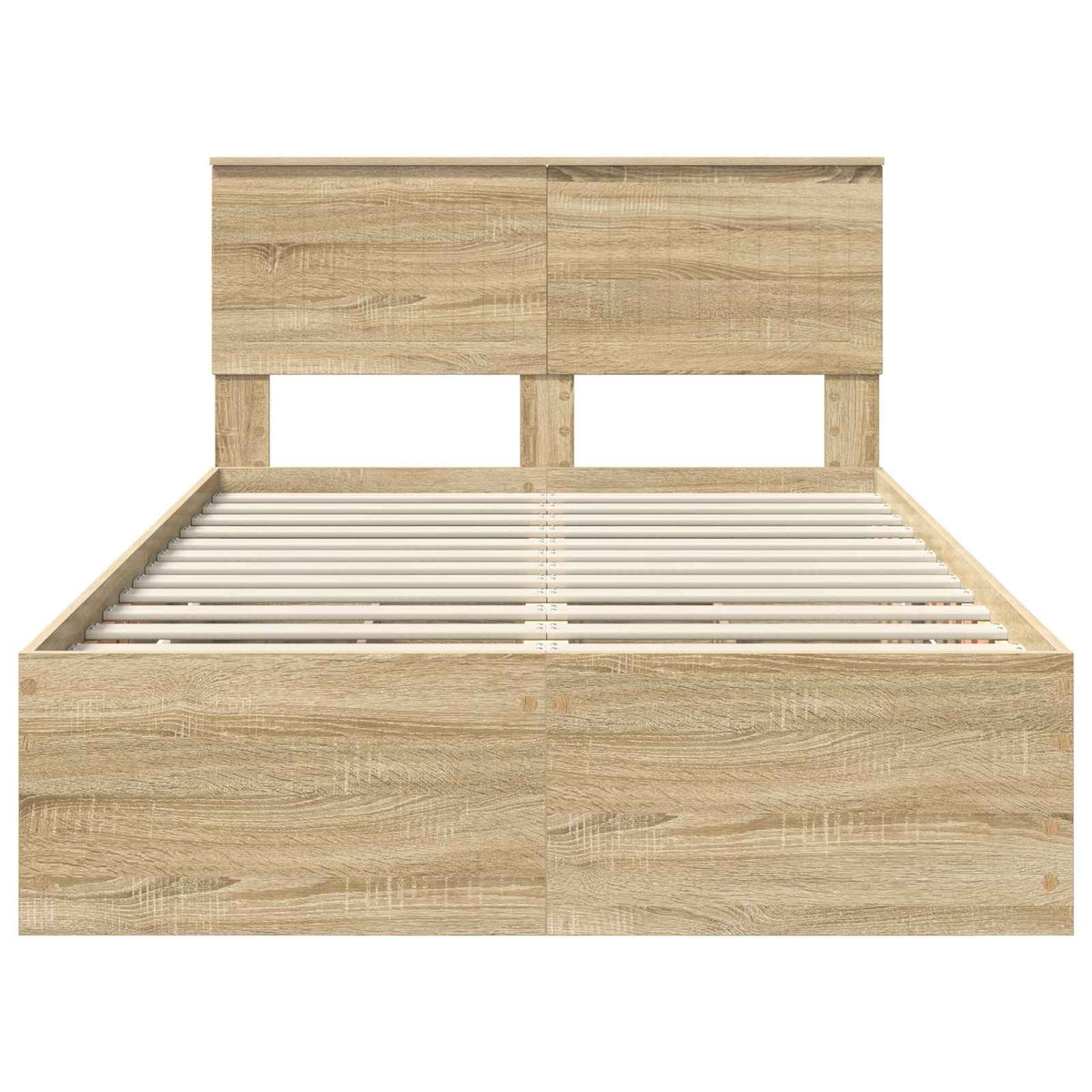 Bed Frame with Drawer Sonoma Oak 120 x 190 cm Engineer Wood