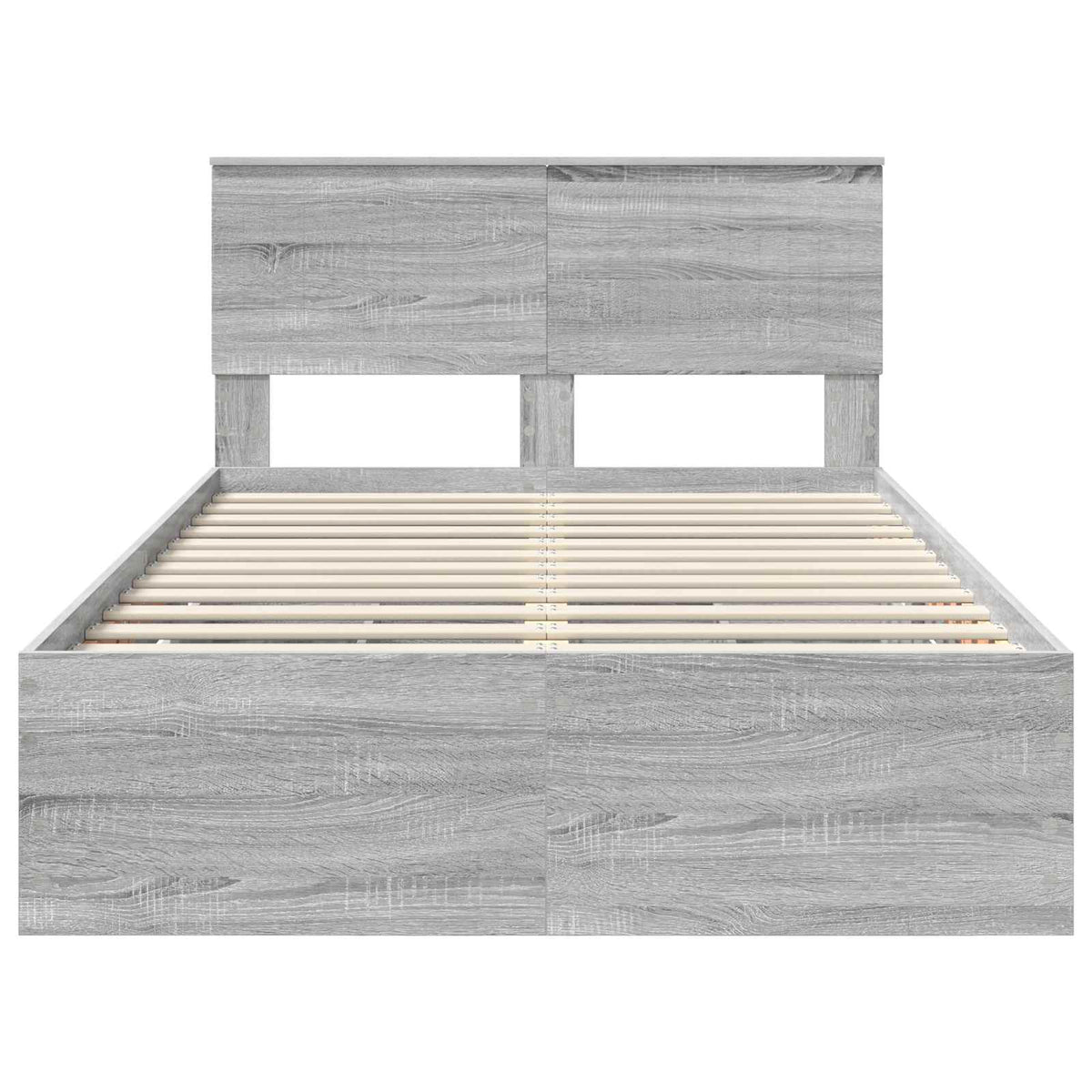 Bed Frame with Drawer Grey Sonoma 120 x 190 cm Engineer Wood