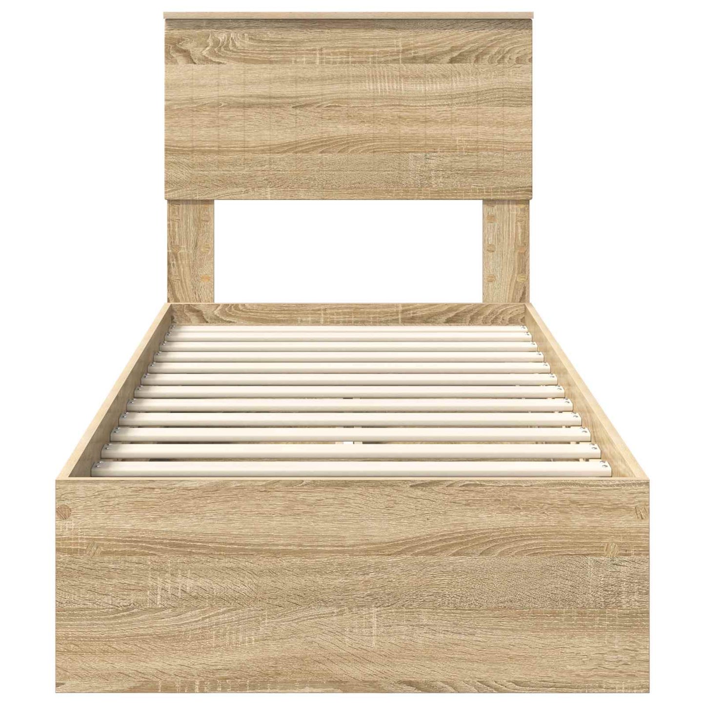 Storage Bed with Drawer Sonoma Oak 75 x 190 cm Engineered Wood
