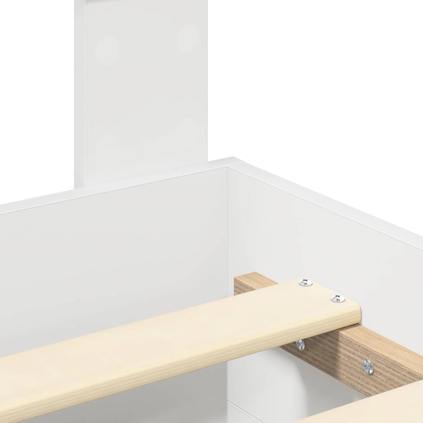 Bed Frame with Headboard White 180 x 200 cm Engineered Wood