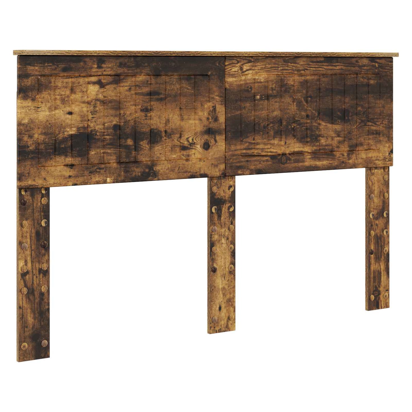 Bed Frame with Drawer Smoked Oak 140 x 190 cm Engineered Wood