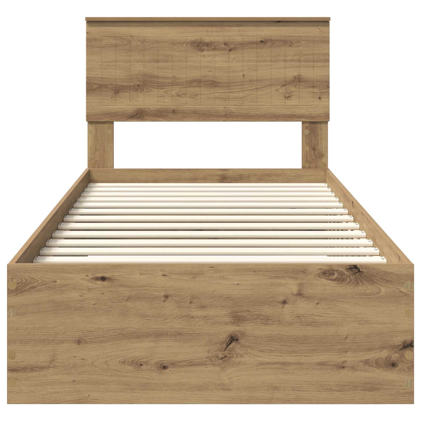 Bed Frame with Drawer Artisan Oak 90 x 200 cm Engineered Wood