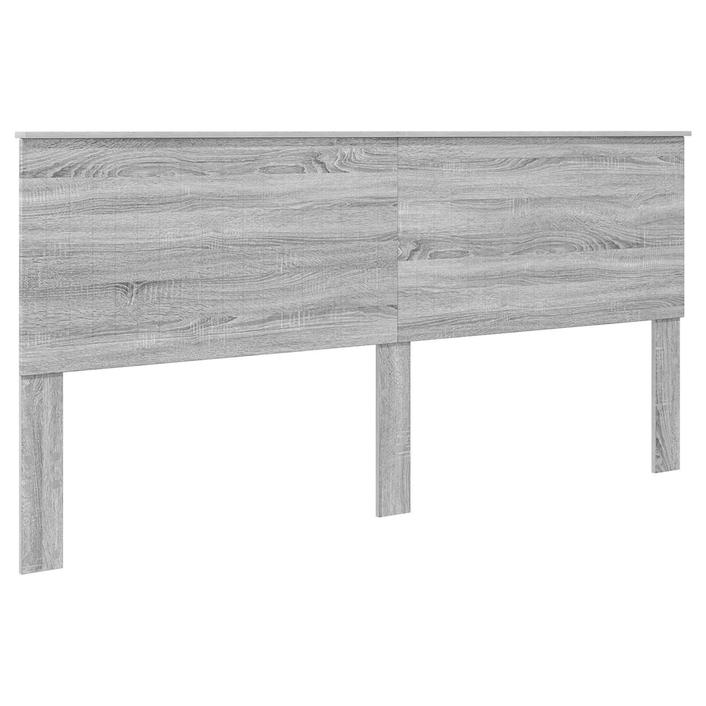 Bed Frame Grey Sonoma 200 x 200 cm Solid Pine Wood