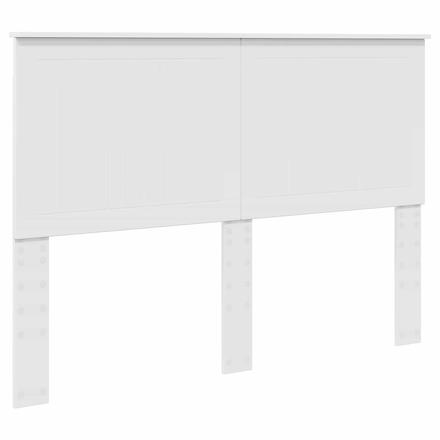 Bed Frame with Headboard White 140 x 200 cm Solid Pine Wood